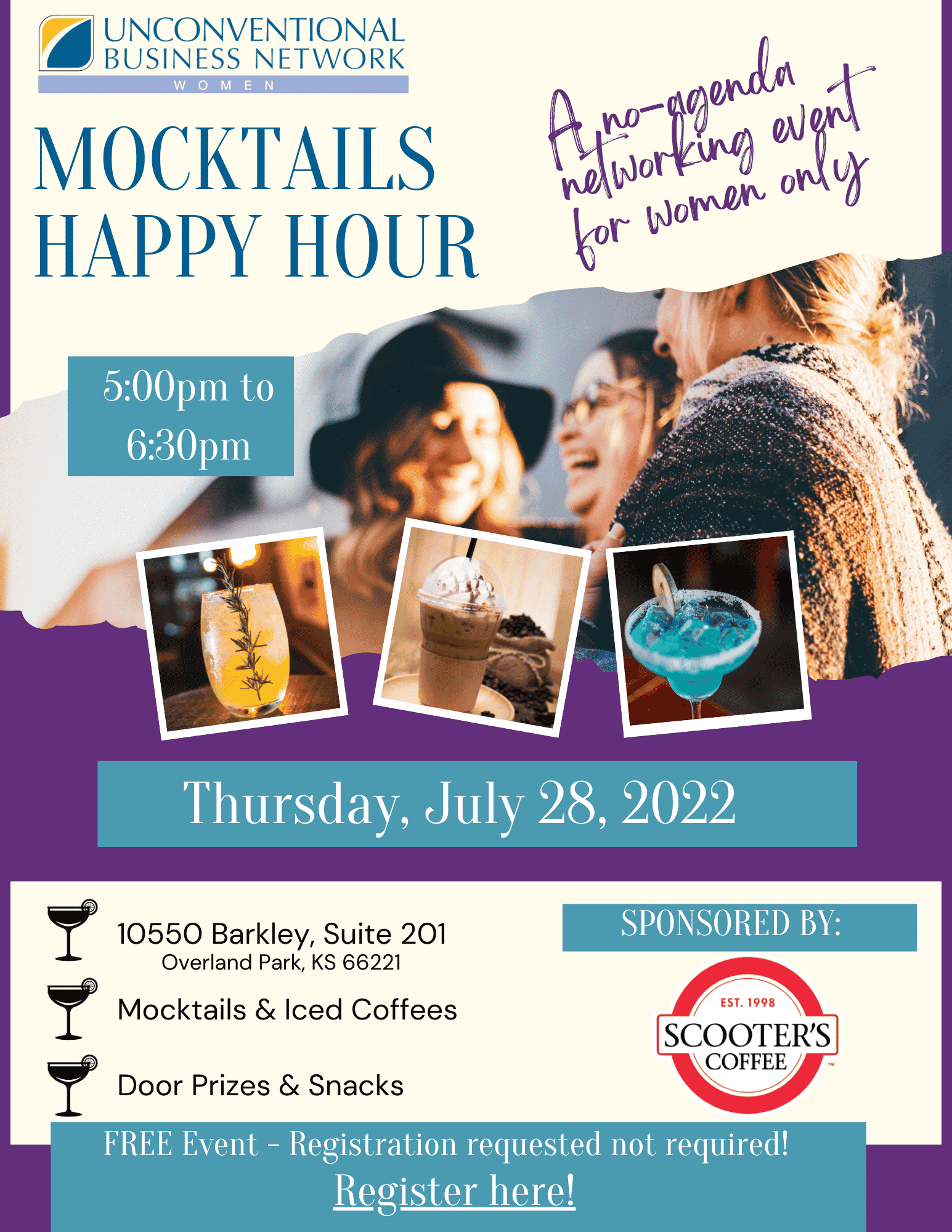Mocktails Happy Hour July 28